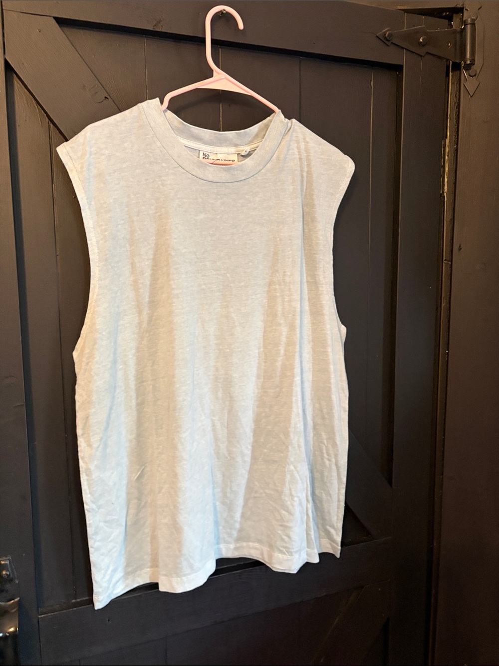No Boundaries Light Blue Men's Muscle Tank Top